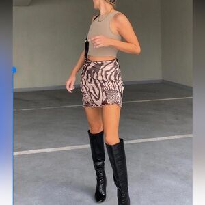 Princess Polly Zebra Print Women's Skirt